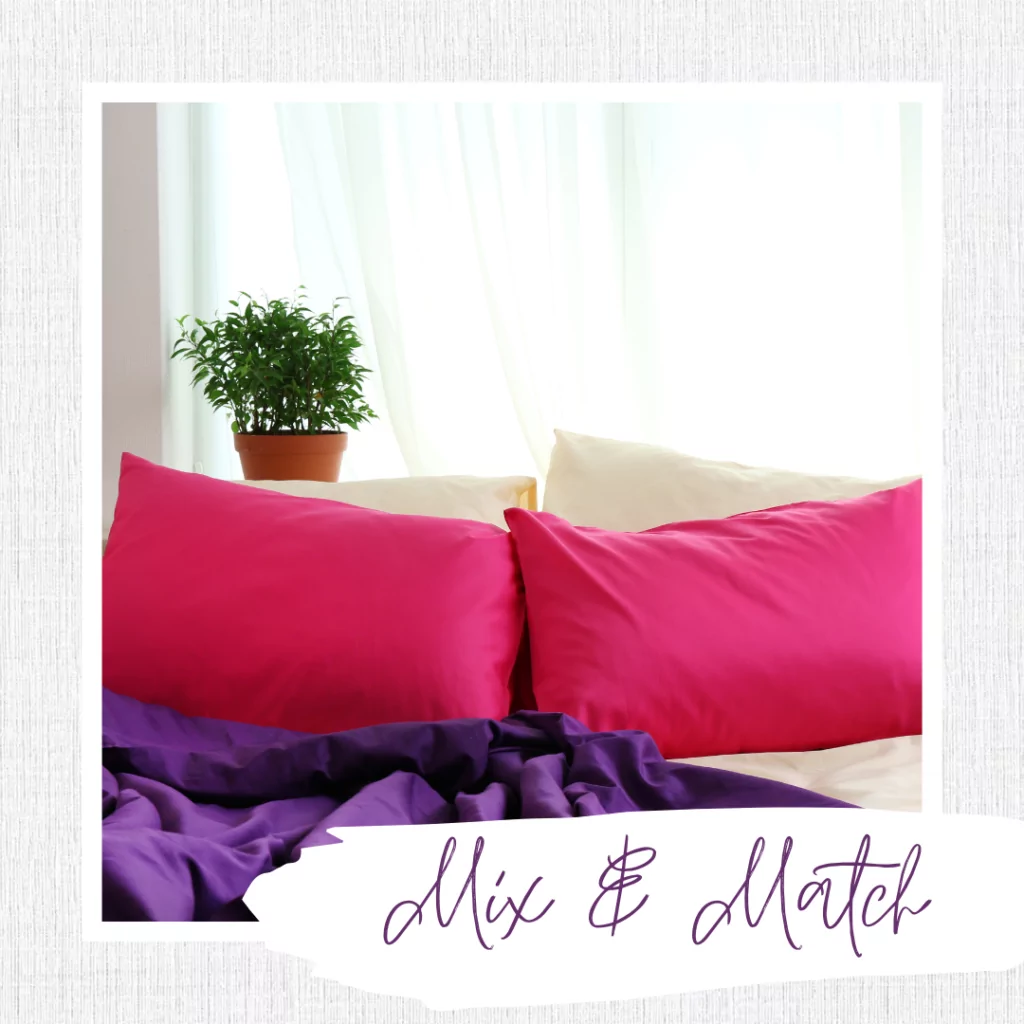 Get creative with bed linen and cushions